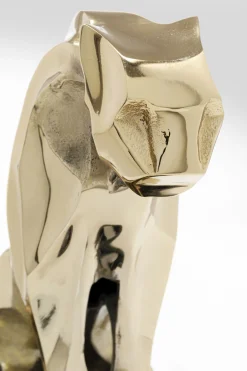 Figurka dekroacyjna Lion on Marble 31x34 cm złota