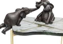 Figurki dekoracyjne Elephant Circus 54x22 cm ciemnobrązowe
