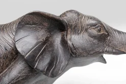 Figurki dekoracyjne Elephant Circus 54x22 cm ciemnobrązowe