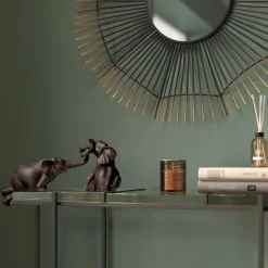 Figurki dekoracyjne Elephant Circus 54x22 cm ciemnobrązowe