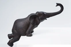 Figurki dekoracyjne Elephant Circus 54x22 cm ciemnobrązowe