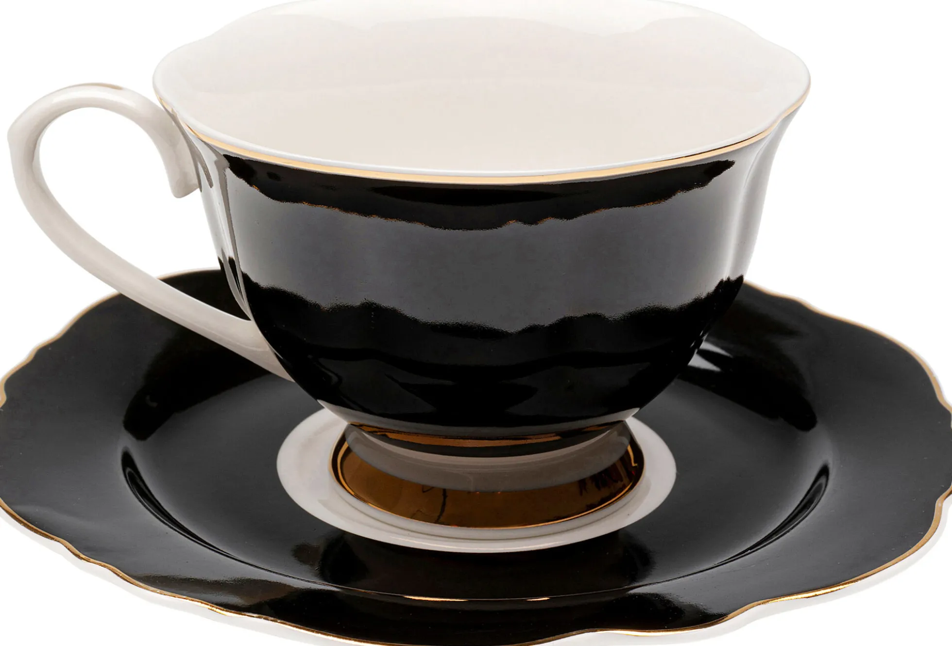Filiżanka Harlequin czarna (2-set)