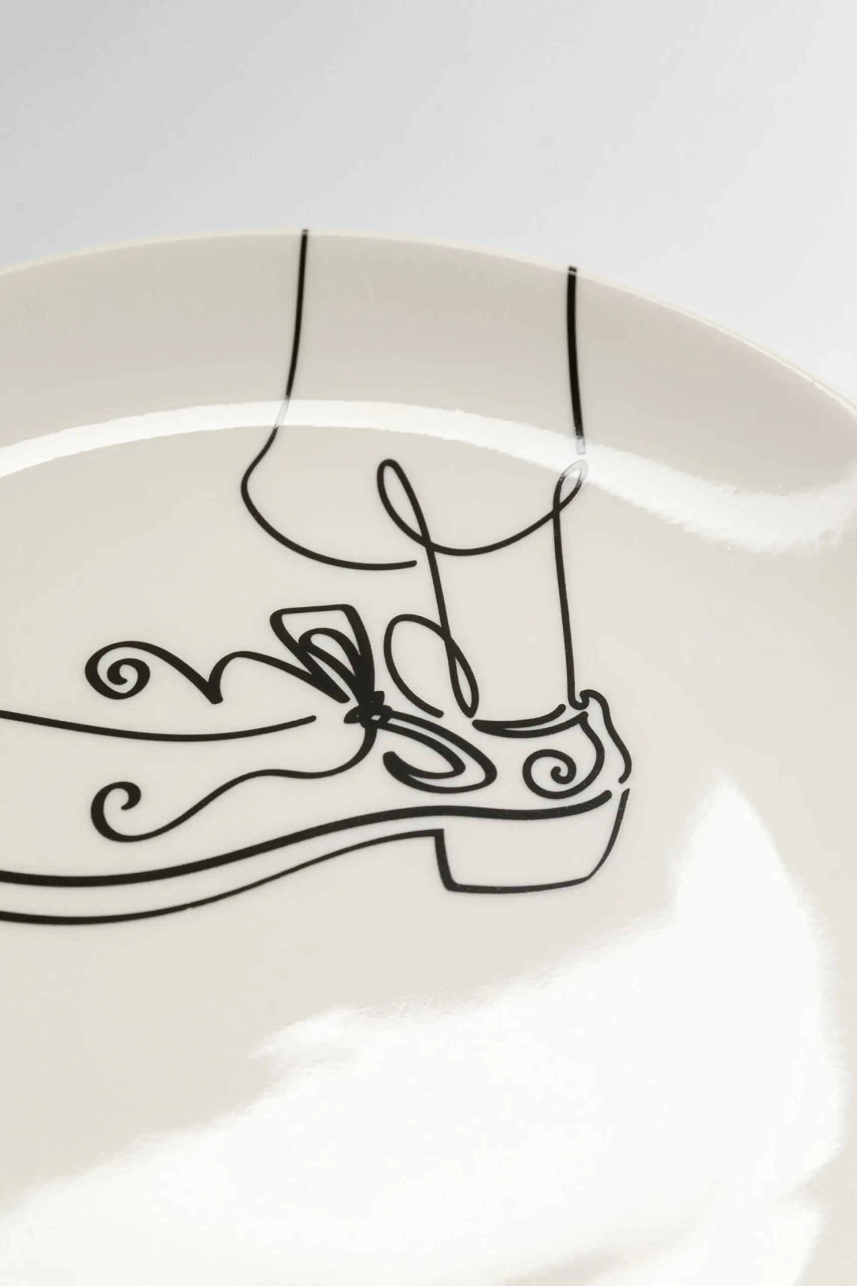 Filiżanka ze spodkiem porcelana ręcznie malowana 160 ml banan