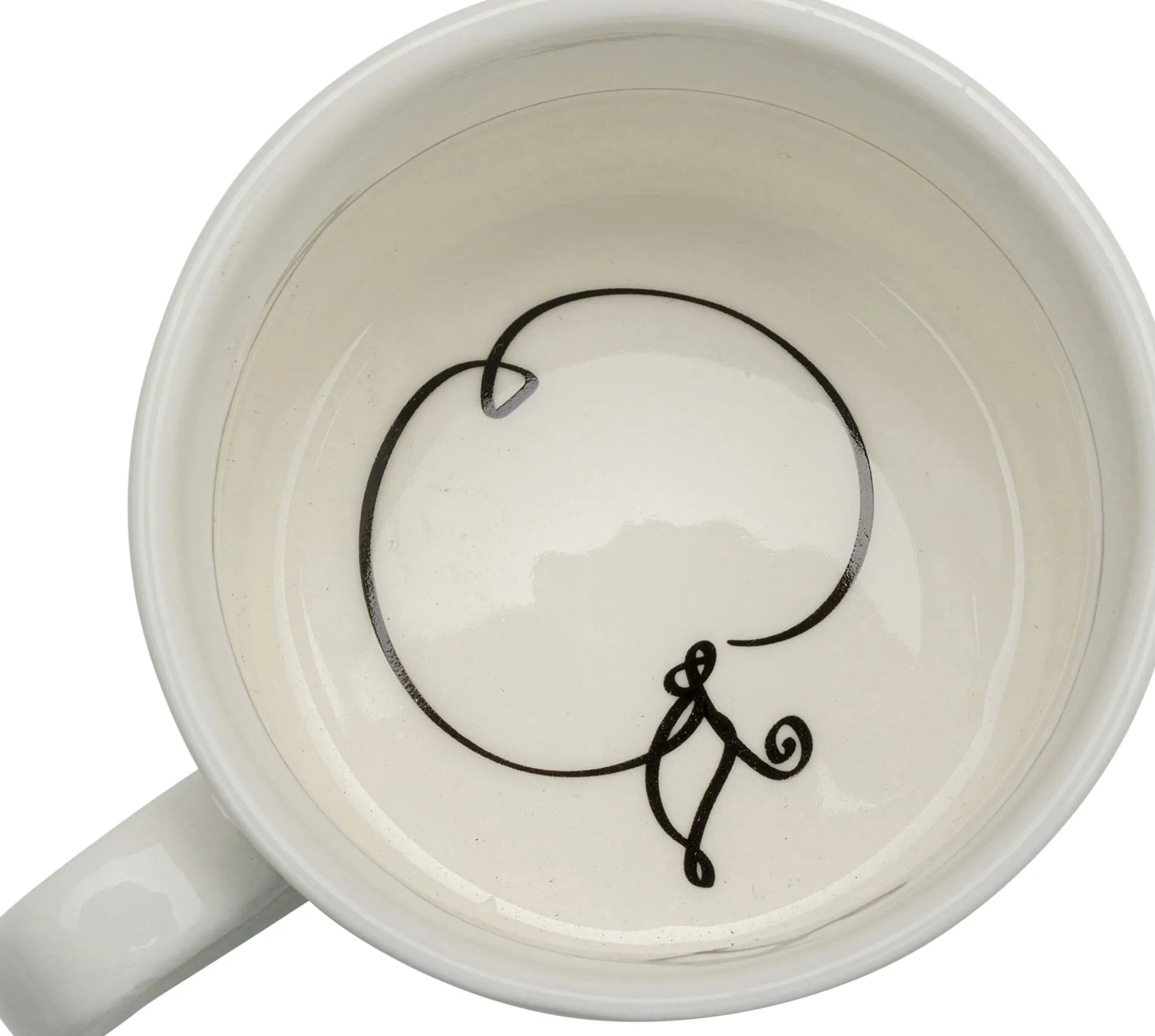 Filiżanka ze spodkiem porcelana ręcznie malowana 160 ml jabłko