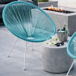 Fotel Acapulco 73x85 cm turkusowy