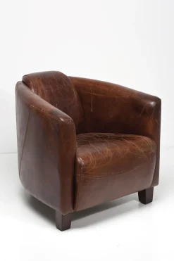 Fotel Cigar Lounge 72x70 cm brązowy skóra naturalna