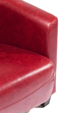 Fotel Cigar Lounge 72x70 cm czerwony
