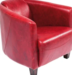 Fotel Cigar Lounge 72x70 cm czerwony
