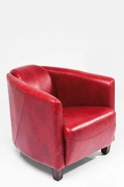 Fotel Cigar Lounge 72x70 cm czerwony