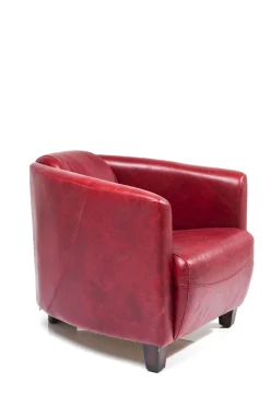 Fotel Cigar Lounge 72x70 cm czerwony