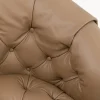 Fotel Drapes skórzany brązowy