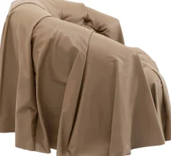 Fotel Drapes skórzany brązowy