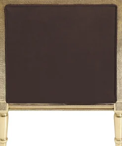 Fotel glamour do salonu panterka rama złota 70x98 cm