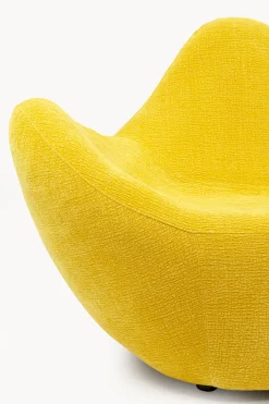 Fotel Glow Wave Medium zółty 116 cm