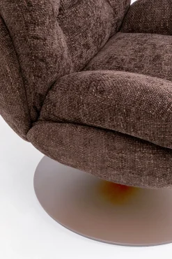 Fotel obrotowy Cosy brązowy