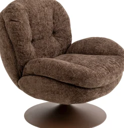 Fotel obrotowy Cosy brązowy