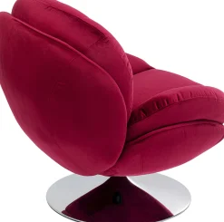 Fotel obrotowy Cosy 81x84 cm jagodowy
