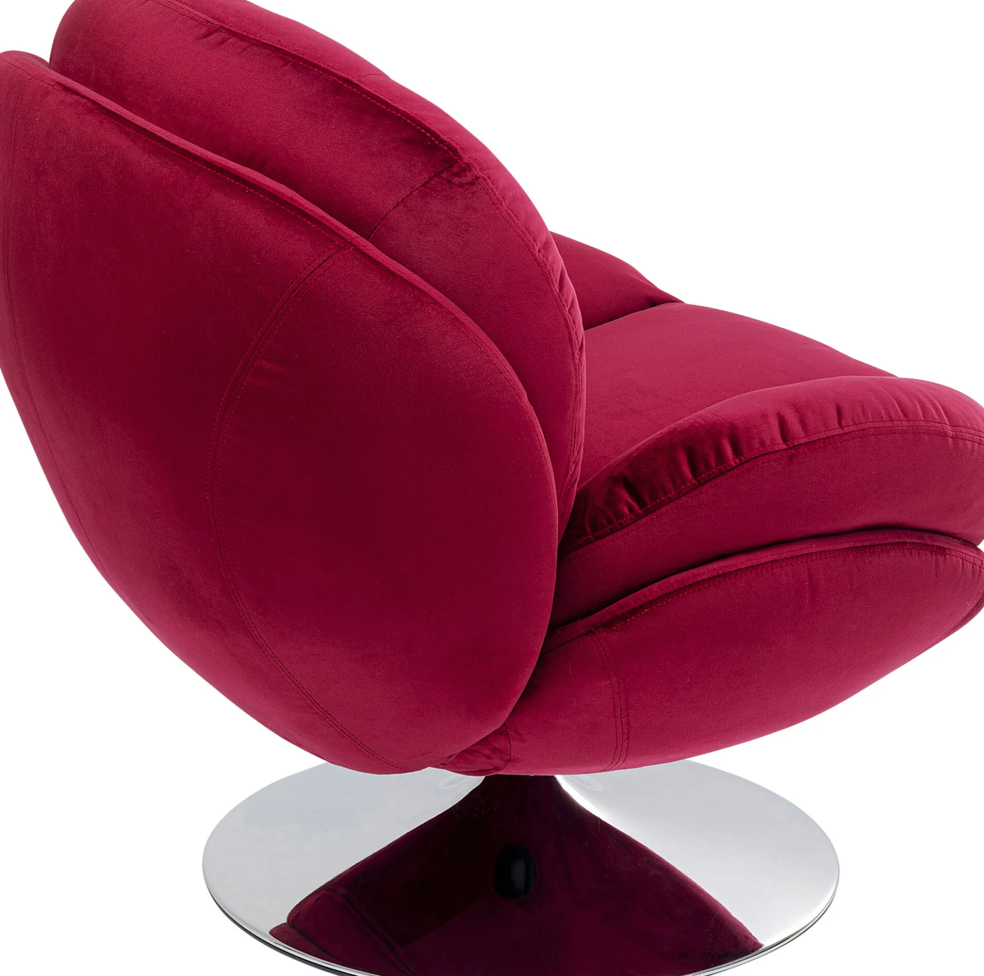 Fotel obrotowy Cosy 81x84 cm jagodowy