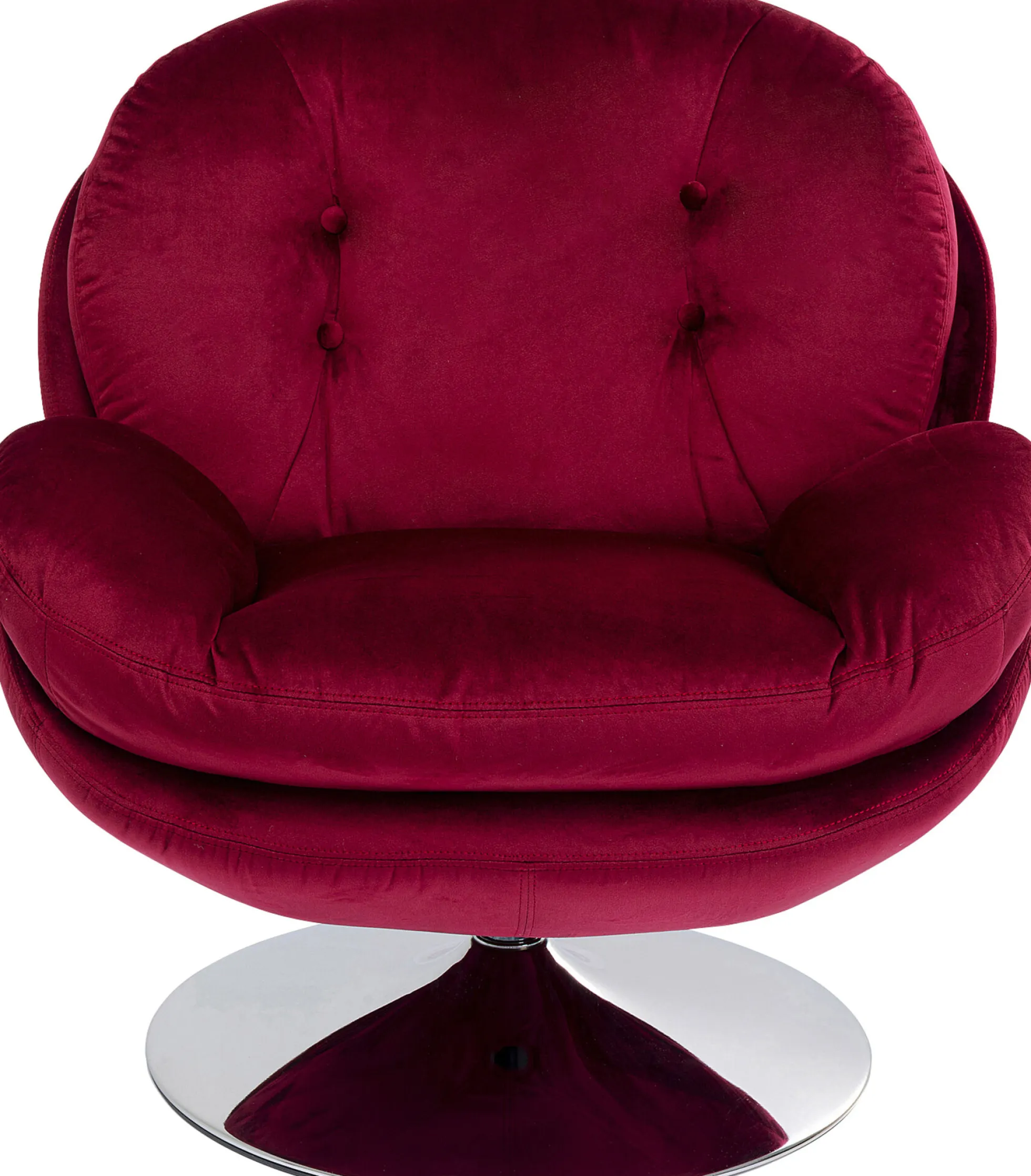 Fotel obrotowy Cosy 81x84 cm jagodowy