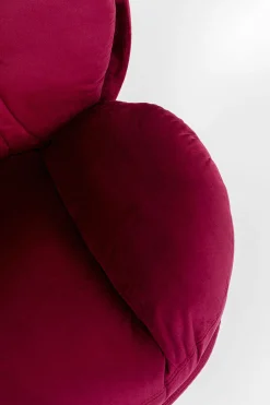 Fotel obrotowy Cosy 81x84 cm jagodowy