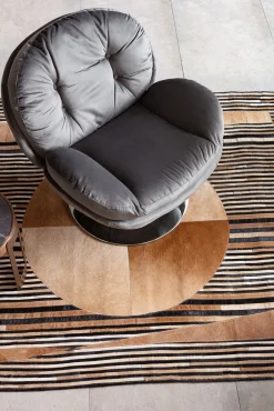 Fotel obrotowy Cosy 81x84 cm szary