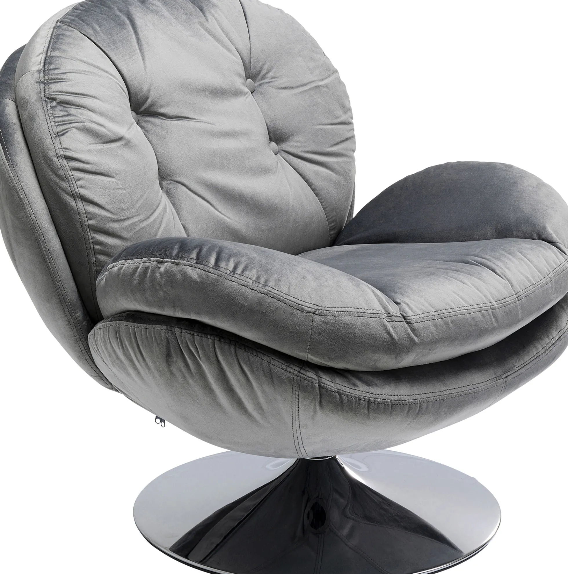 Fotel obrotowy Cosy 81x84 cm szary