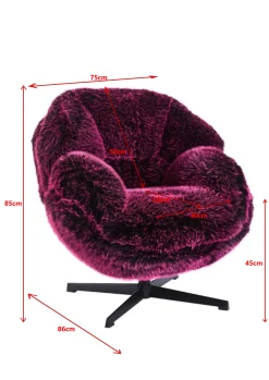 Fotel obrotowy Cutie Purple