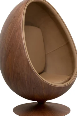 Fotel obrotowy Eye Ball orzechowy