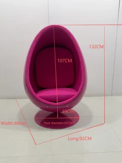 Fotel obrotowy Eye Ball Pink