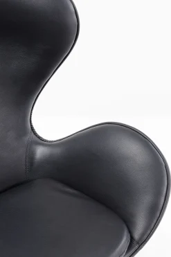 Fotel obrotowy Loung 43x114 cm czarno-orzechowy