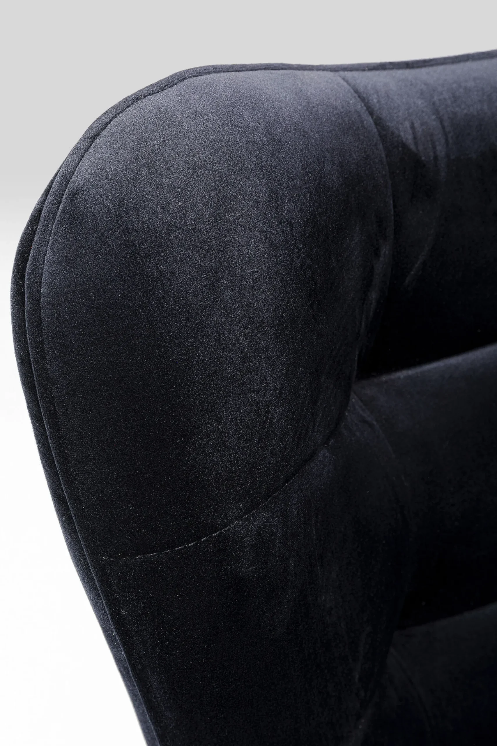 Fotel obrotowy Oscar Velvet 82x95 cm czarny