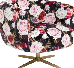 Fotel Obrotowy Peony Roses