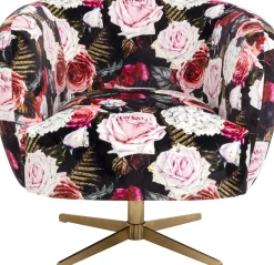 Fotel Obrotowy Peony Roses
