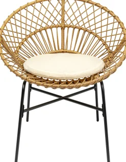 Fotel ogrodowy Bali 75x83 cm naturalny - nogi czarne