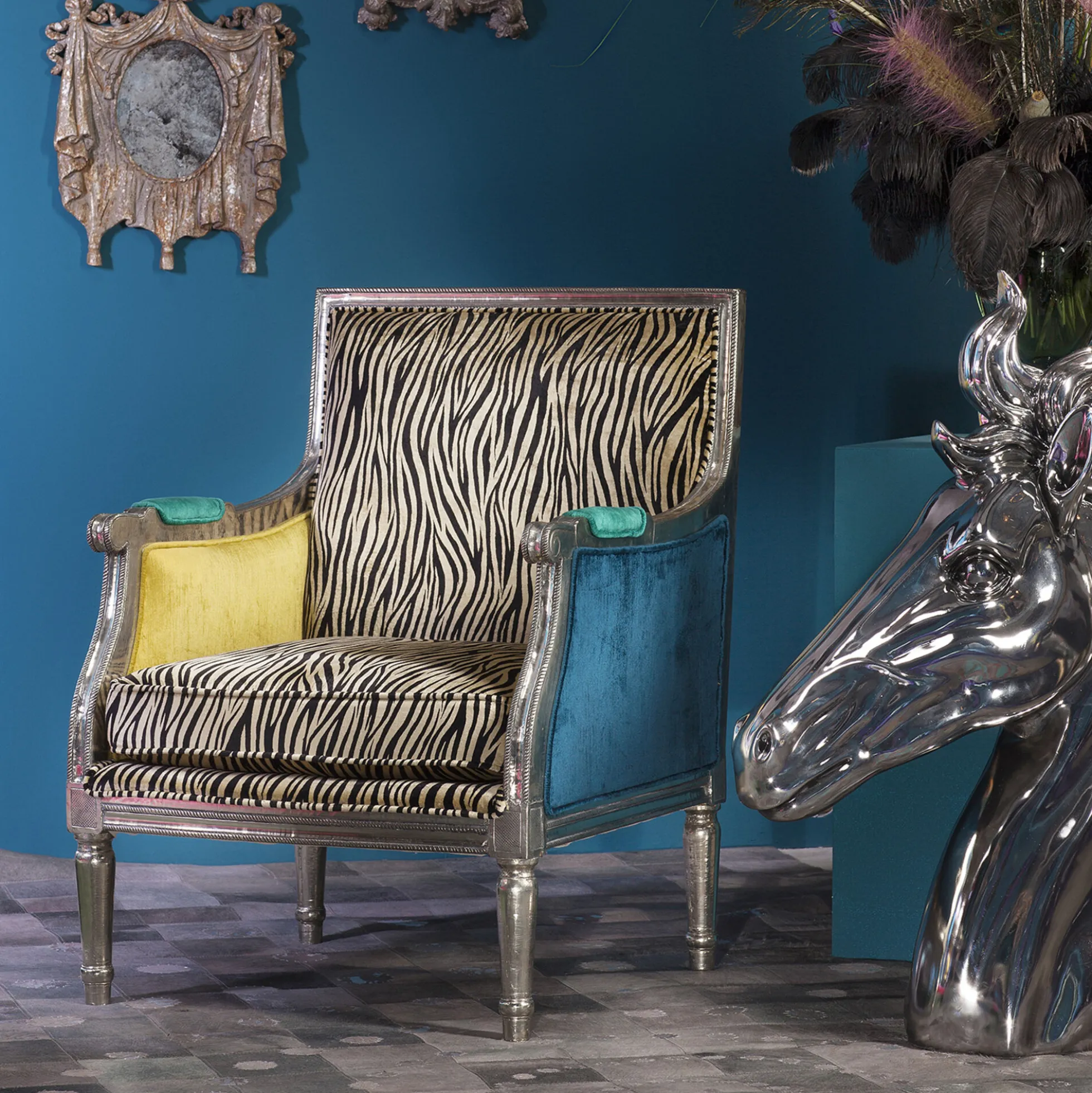 Fotel Regency 70x98 cm kolorowy
