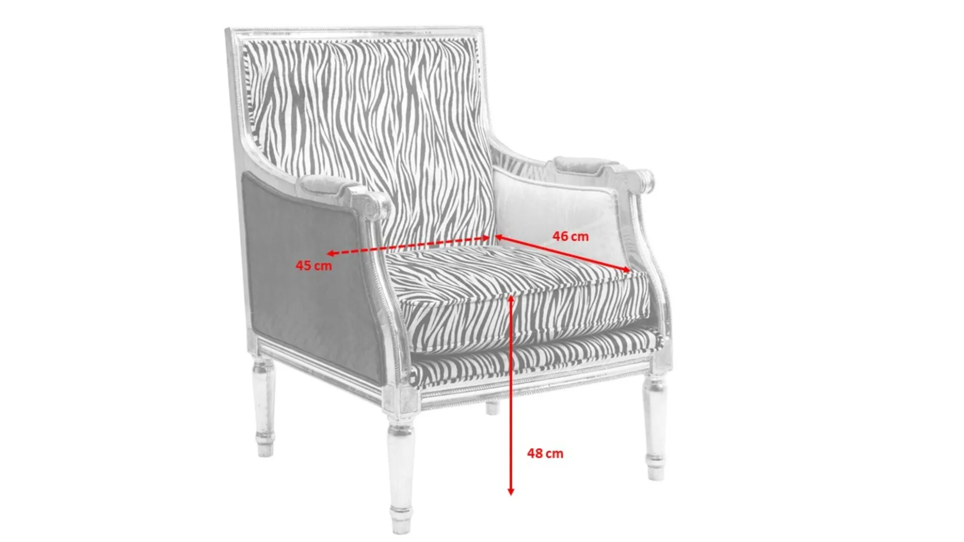 Fotel Regency 70x98 cm kolorowy