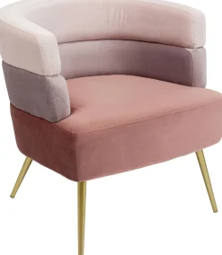 Fotel Sandwich 65x74 cm odcienie różu