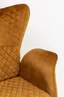 Fotel Tudor Velvet złotobrązowy