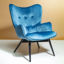 Fotel Vicky 73x94 cm niebieski