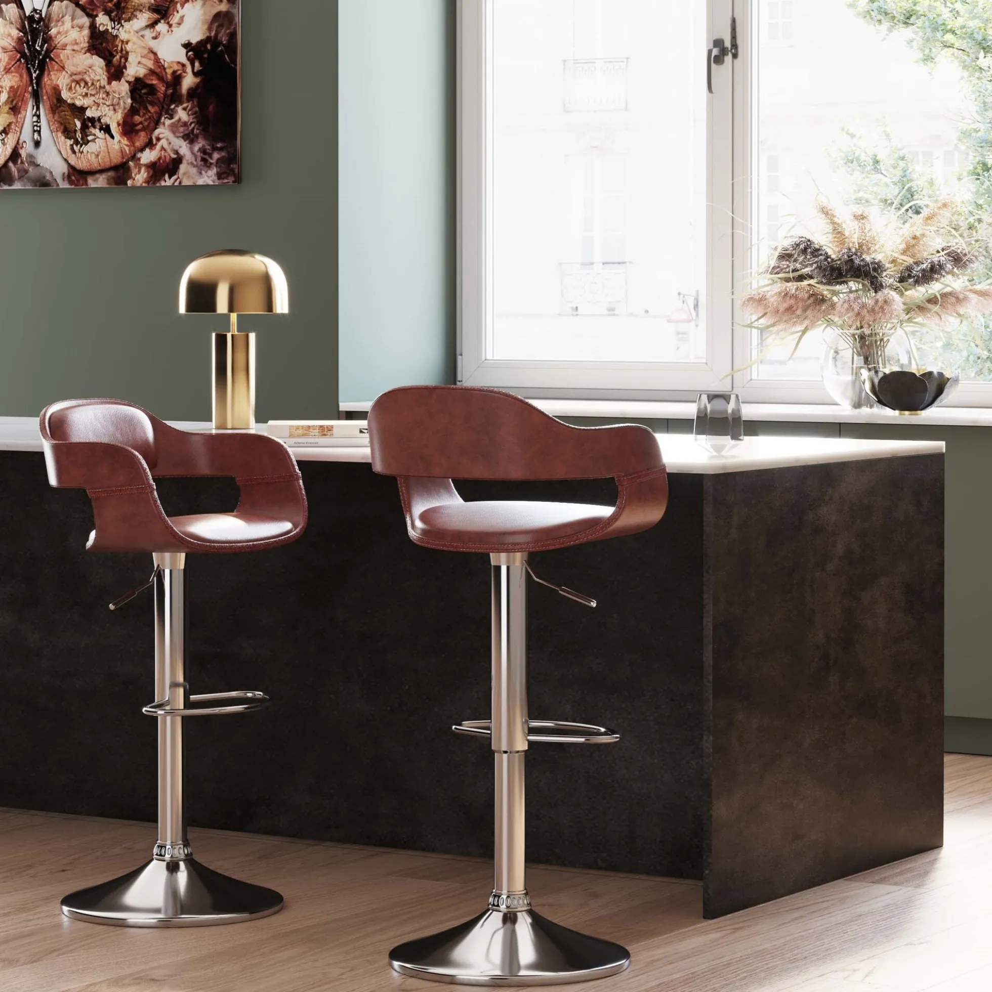 Hoker Monaco Nougat 48x106 cm brązowy ekoskóra