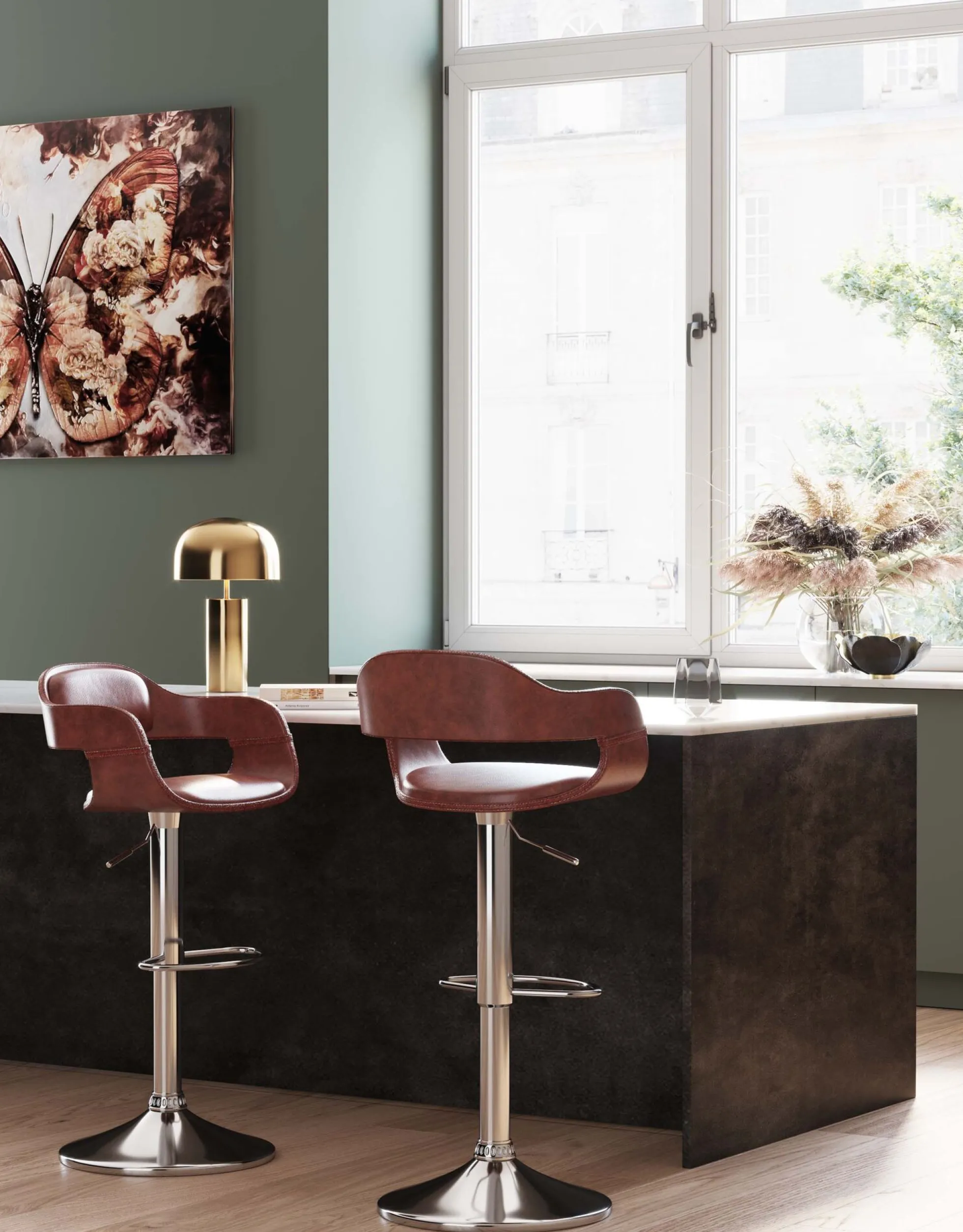Hoker Monaco Nougat 48x106 cm brązowy ekoskóra