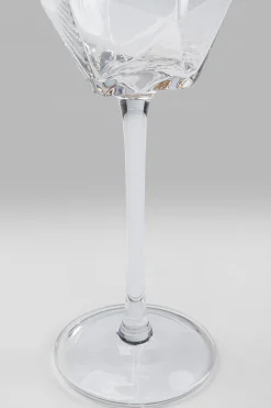 Kieliszek do szampana Diamond Gold Rim 360 ml transparentny