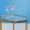 Kieliszek do wina Diamond Gold Rim 525 ml transparentny