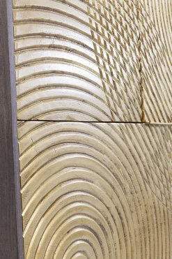 Komoda Circulo 120x150 cm czarno-złota