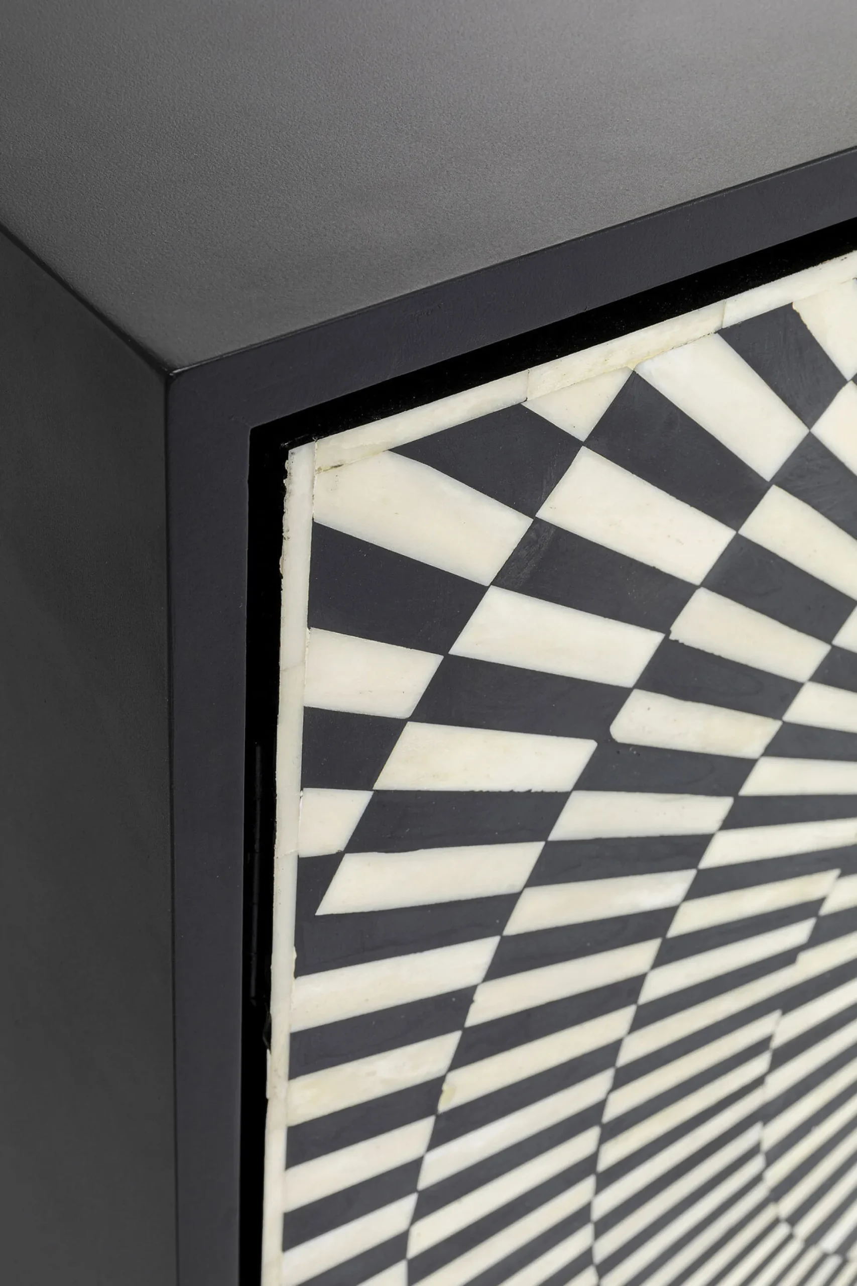 Komoda Electro 160x80 cm czarno-biała