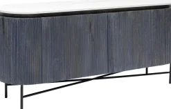 Komoda Glenn 160x75 cm biało-szara