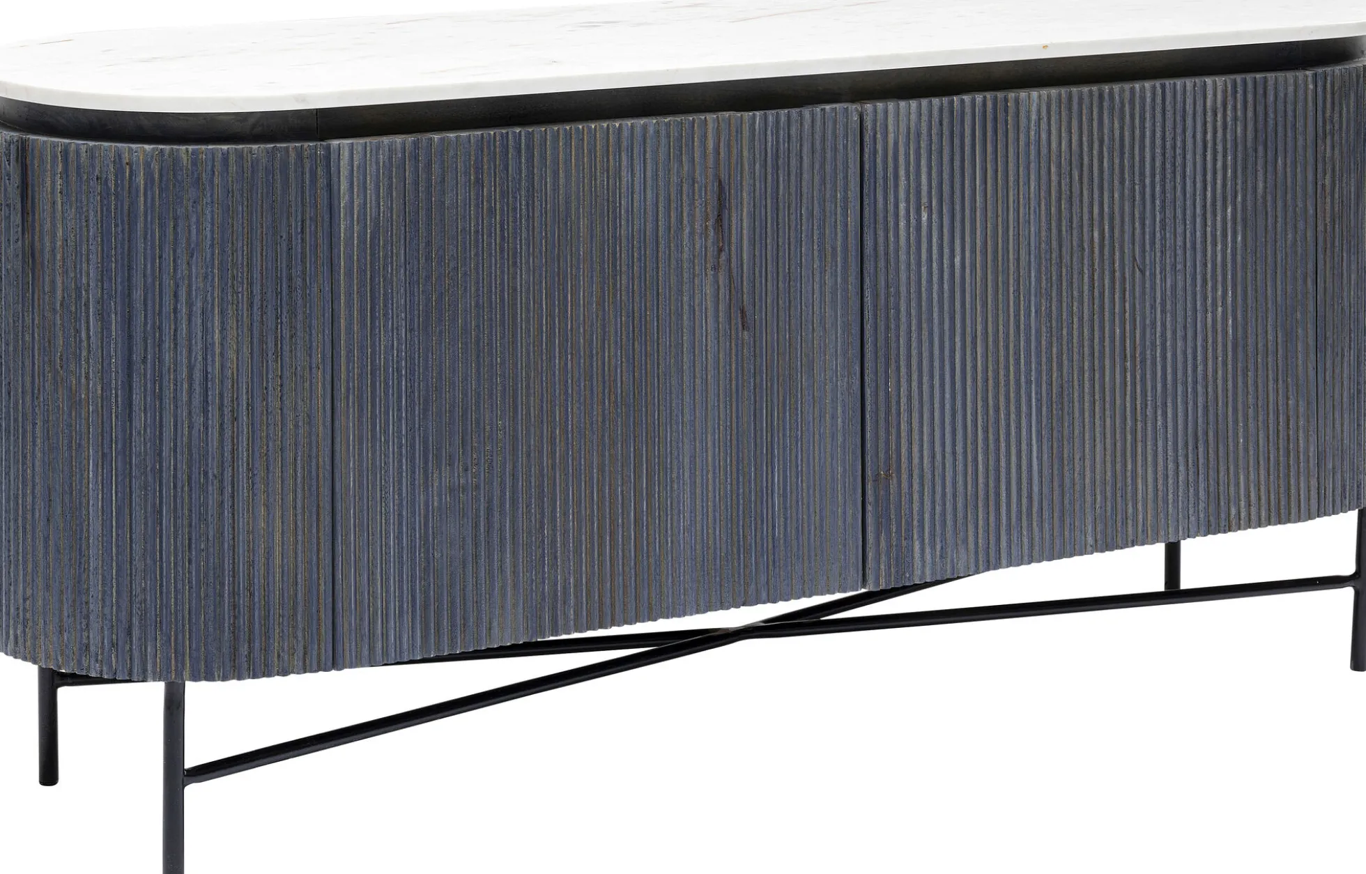 Komoda Glenn 160x75 cm biało-szara