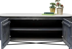 Komoda Glenn 160x75 cm biało-szara