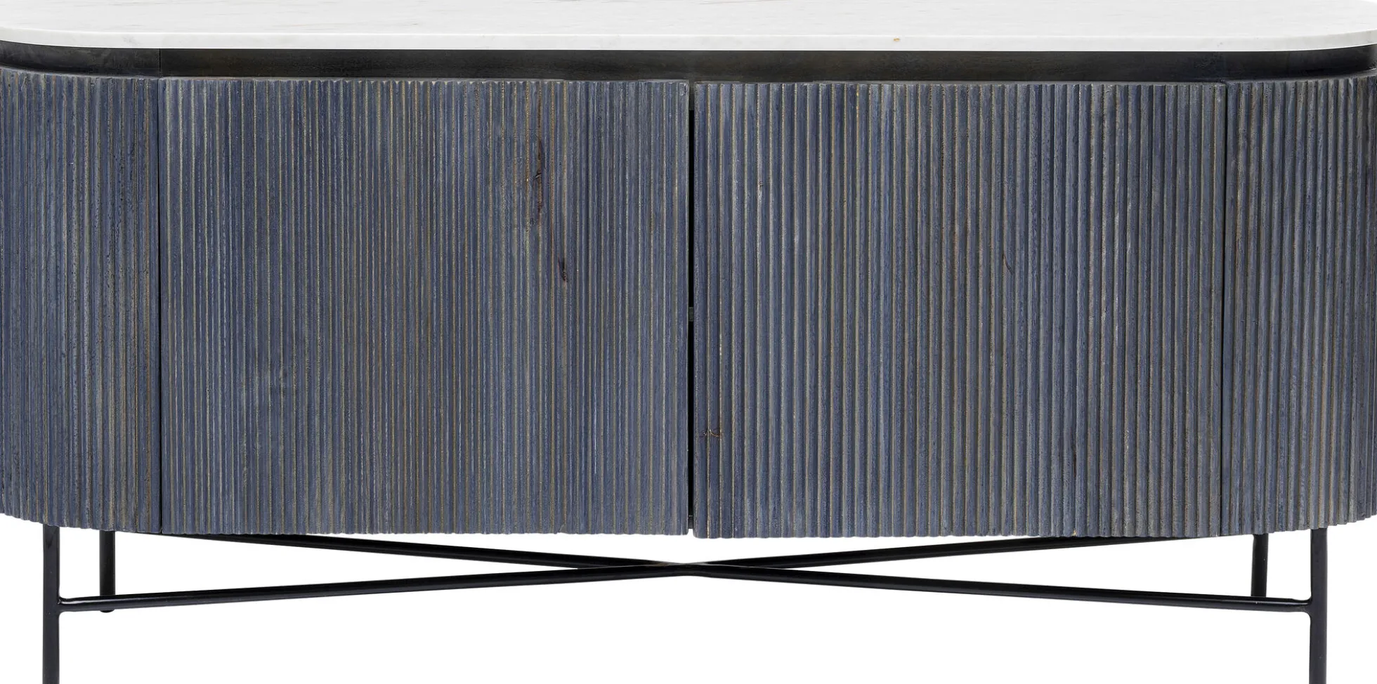Komoda Glenn 160x75 cm biało-szara