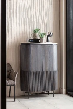 Komoda Glenn 100x138 cm ciemnoszara